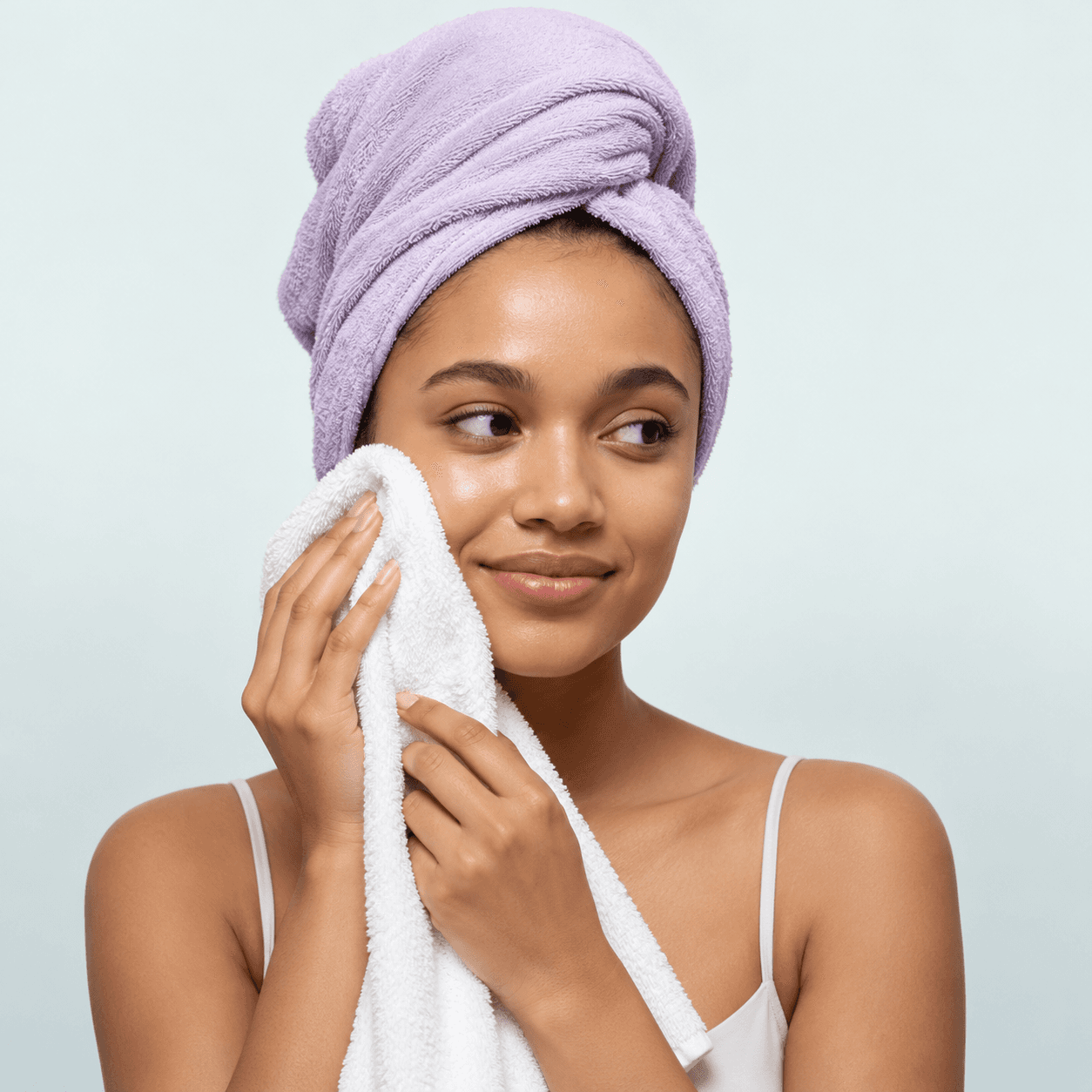 Gently pat face dry with a clean towel